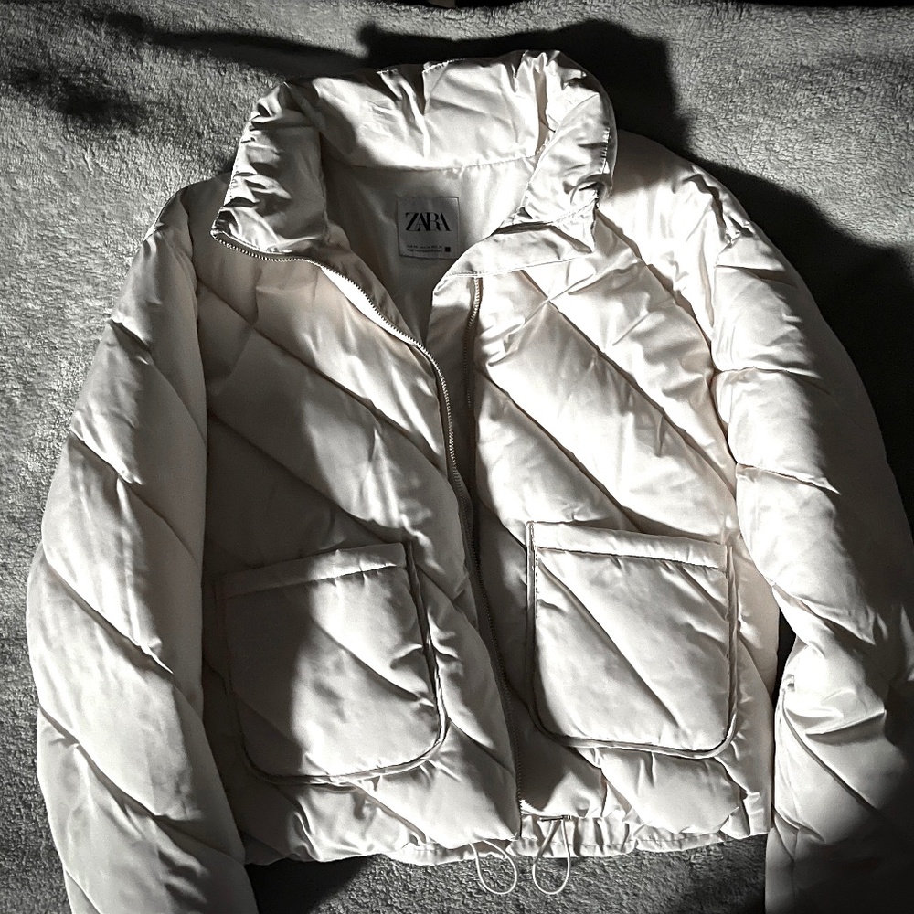 Zara Puffer Jacket White